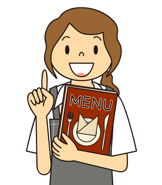 各种服务员手势图片下载