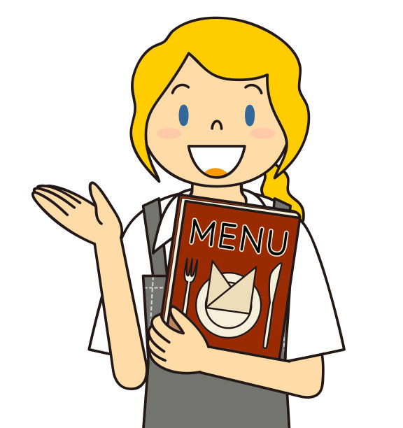 各种服务员手势图片下载