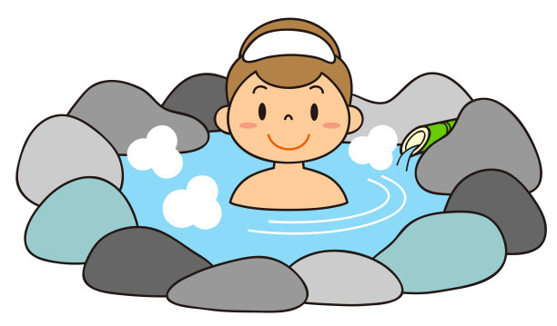 一个在温泉里的女人图片下载