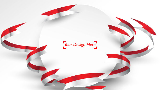 印度尼西亚爱国背景模板与空白的文字，设计，节日，独立日。欢迎来到印度尼西亚概念-向量图片下载