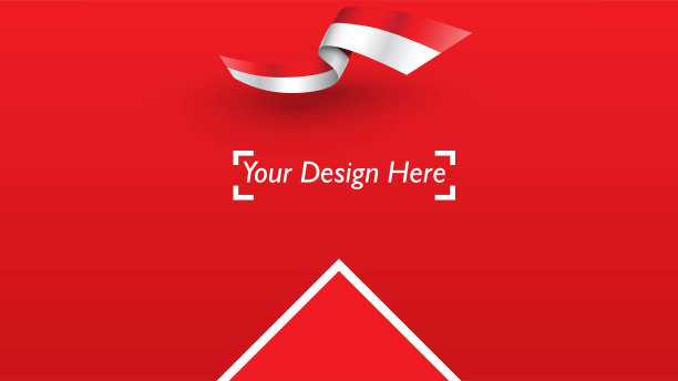 印度尼西亚爱国背景模板与空白的文字，设计，节日，独立日。欢迎来到印度尼西亚概念-向量图片下载