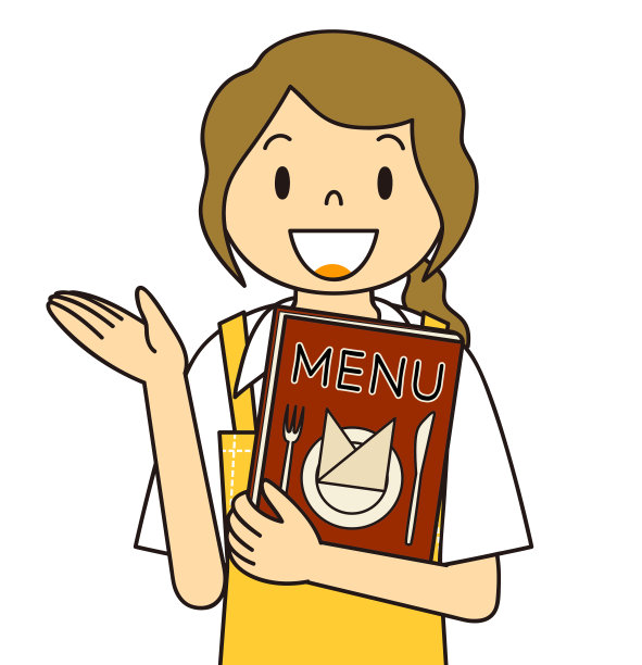 各种服务员手势图片下载