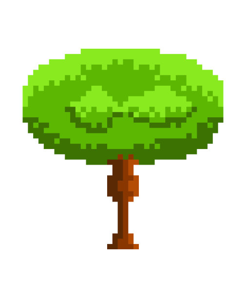 孤立像素树。电子游戏图片下载