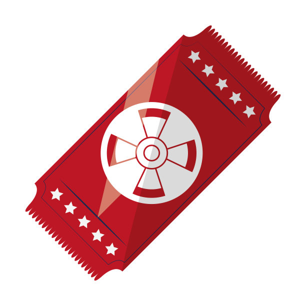 电影院票卡通孤立图片下载