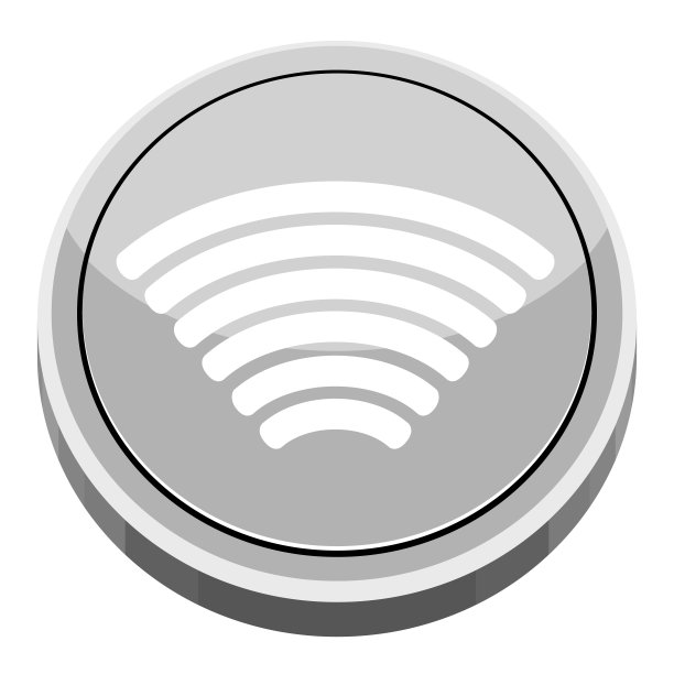 带有WiFi图标的3D应用程序按钮图片下载
