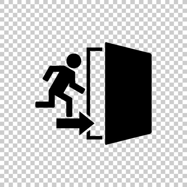 退出-绿色矢量图标图片下载