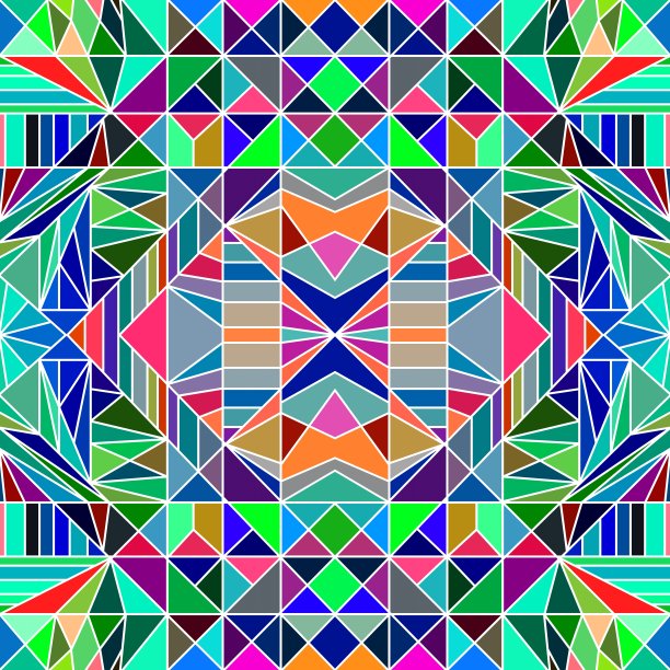 抽象的色彩和创意几何图案图片下载