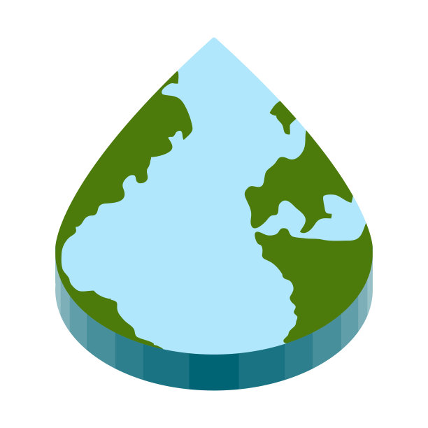 地球上有一个3d形状的水滴图片下载