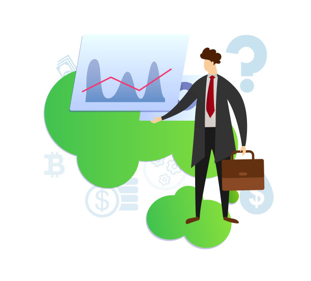 正装商人在增长图上的表现。图片下载