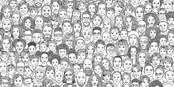 不同的人群:孩子，青少年，成年人和老年人图片下载