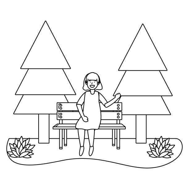 女孩化身为黑色和白色图片下载