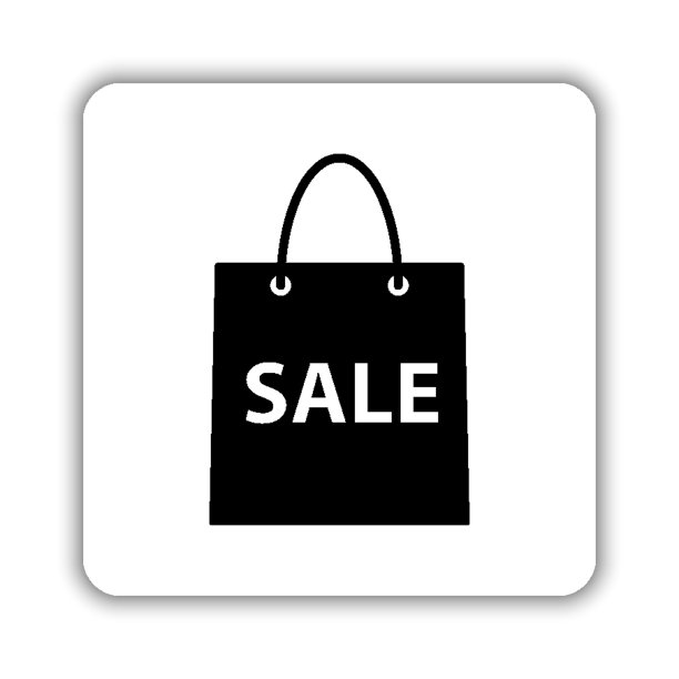 购物袋-黑色矢量图标图片下载