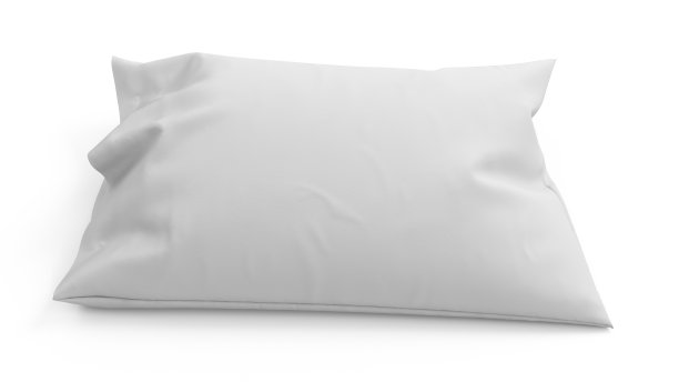 3D渲染枕头孤立的白色背景图片下载