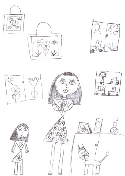 家庭儿童涂色书图片下载