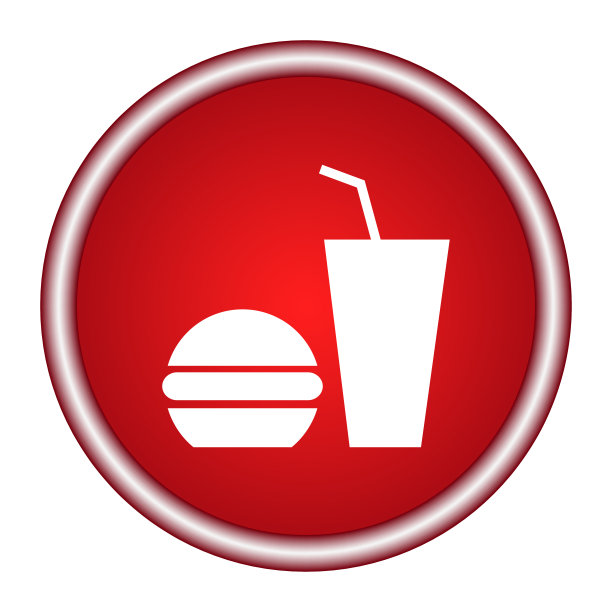 快餐图标。矢量插图。图片下载