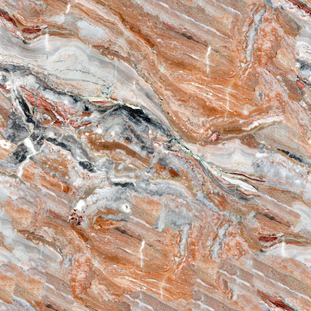 彩色天然大理石近距离观察。无缝方形背景，瓷砖准备。图片下载