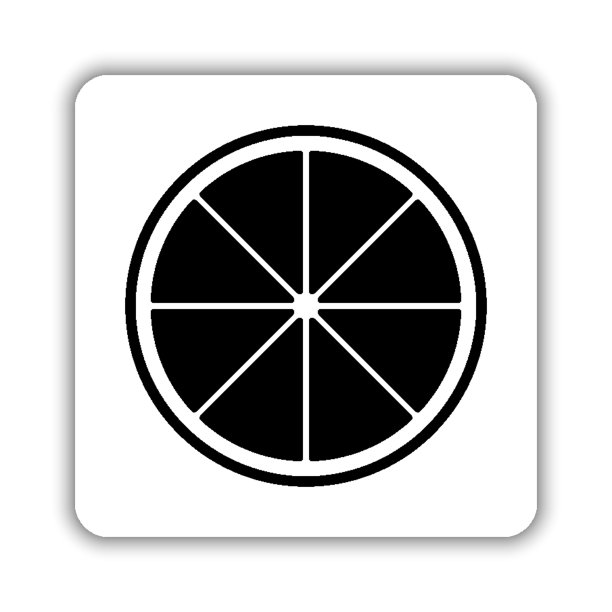 柠檬黑色矢量图标图片下载
