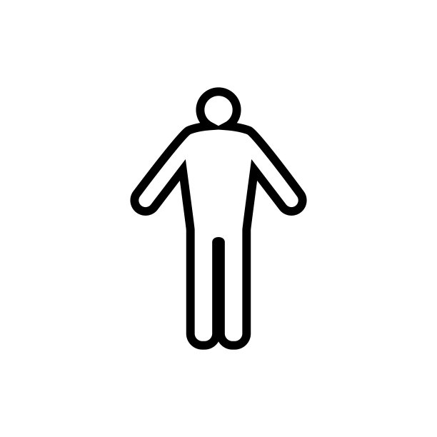 成年男性扁平线性隔离图标矢量图，成年黑人男性图标设计图片下载