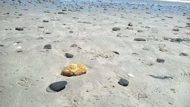 卵石在海滩上图片下载