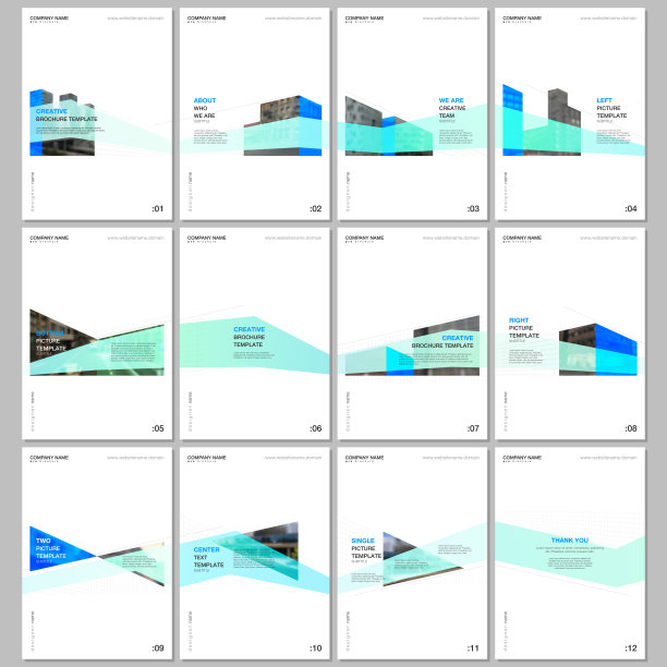 创意手册模板与建筑设计。抽象的现代建筑背景。封面设计模板的传单，传单，小册子，报告，演示，广告，杂志。图片下载