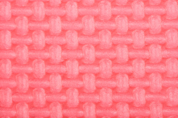 聚乙烯材质的红色发光健身垫。瑜伽垫材质。图片下载