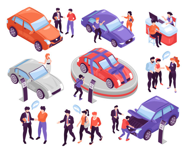 汽车陈列室套装图片下载