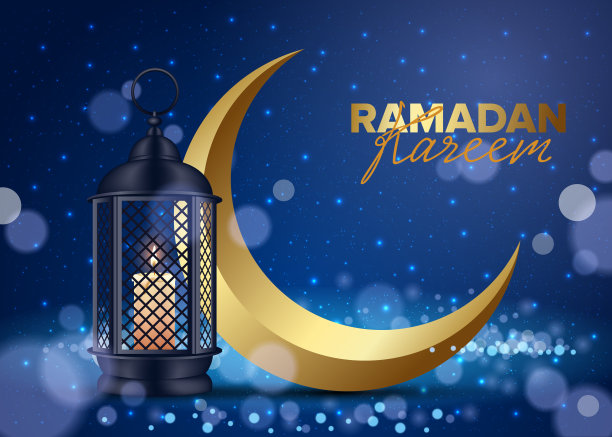 斋月卡里姆概念横幅，矢量插图。图片下载