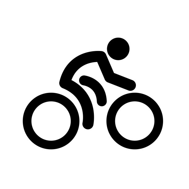 男人骑自行车的图标图片下载