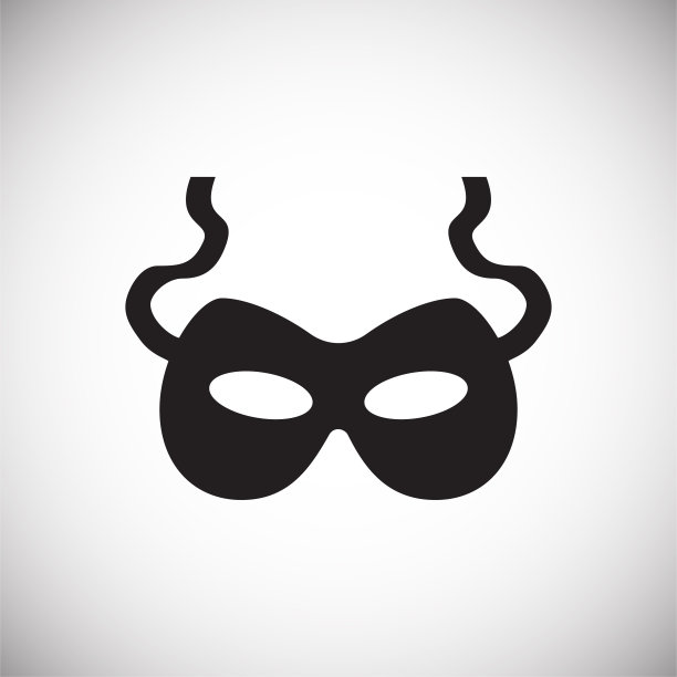 遮罩图标的背景图形和网页设计。简单的矢量信号。网站按钮或手机应用的互联网概念符号。图片下载