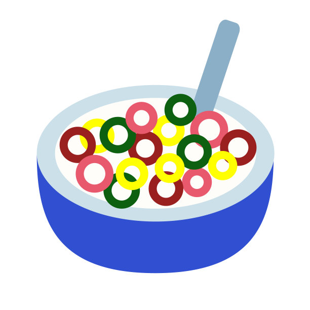 谷物平面插图上的白色图片下载