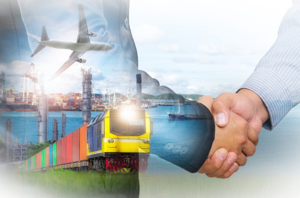 商人双重曝光图片下载