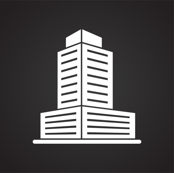 建筑图标，用于图形和网页设计。简单的矢量标志。网站按钮或移动应用程序的互联网概念符号。图片下载