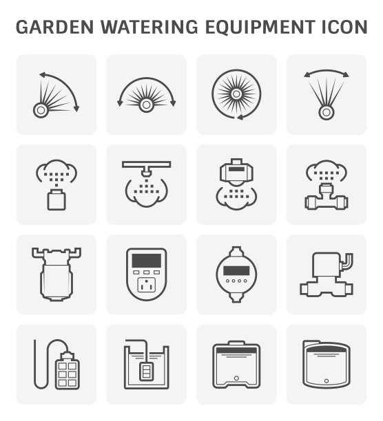 花园浇水图标图片下载