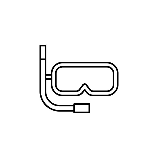 游泳面具图标。符号和符号可以用于网页，标志，手机应用程序，UI，用户体验图片下载