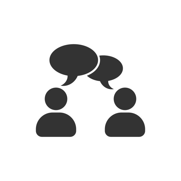 以扁平的方式讲聊天标志图标。白色孤立背景上的气泡对话框矢量插图。团队讨论按钮业务概念。图片下载