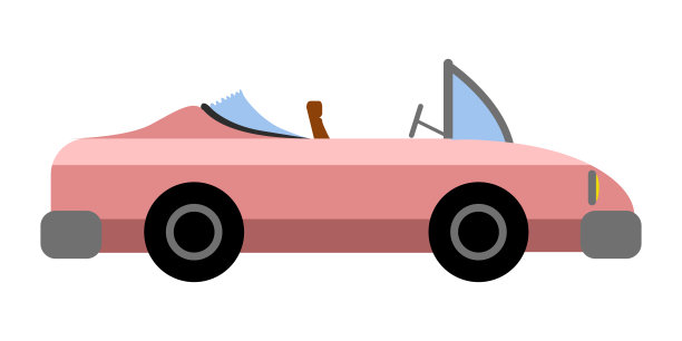 一辆老式汽车的侧视图图片下载