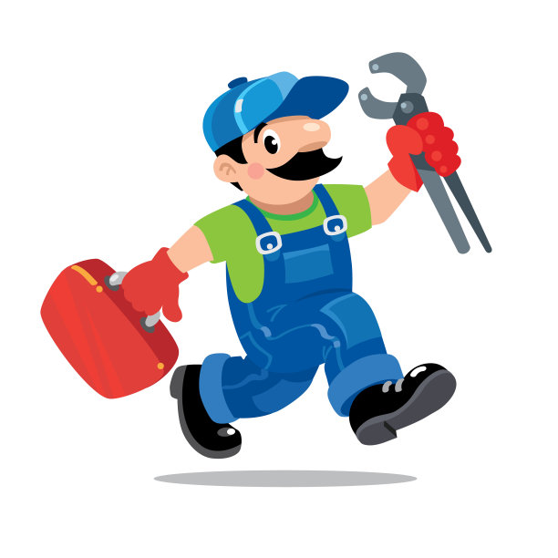 水管工或修理工正在使用工具图片下载