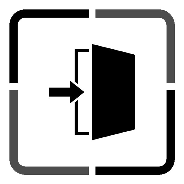 退出-黑色矢量图标图片下载