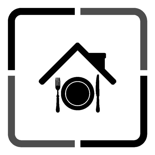 餐厅-黑色矢量图标图片下载