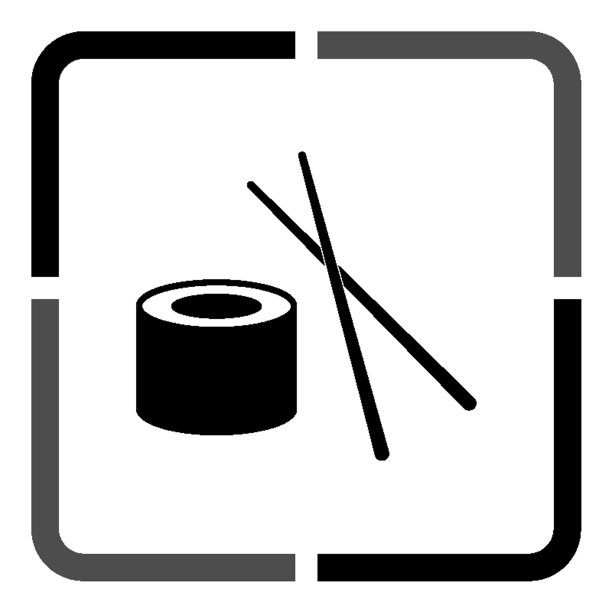 寿司-黑色矢量图标图片下载