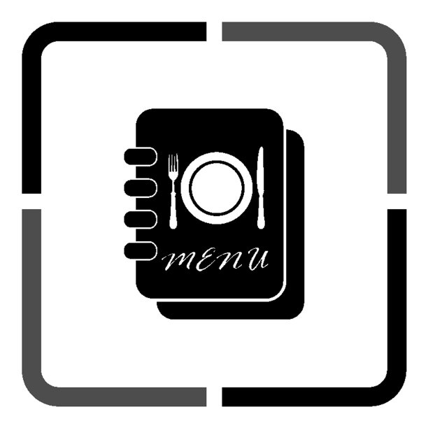 菜单书-黑色矢量图标图片下载