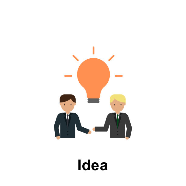 彩色图标的想法。商业插图元素。优质的图形设计图标。标志和符号收集图标为网站，网页设计，移动应用程序图片下载