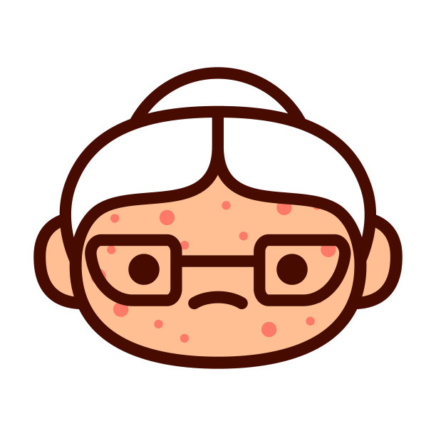 卡通可爱的水痘表情符号图片下载