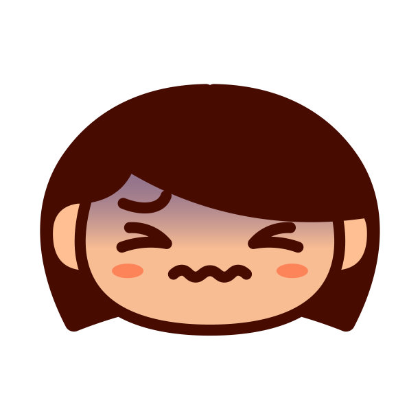 卡通可爱的头痛表情符号图片下载
