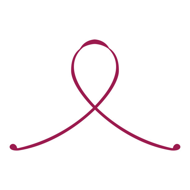 孤立的粉红色缎带。乳腺癌防治运动图片下载