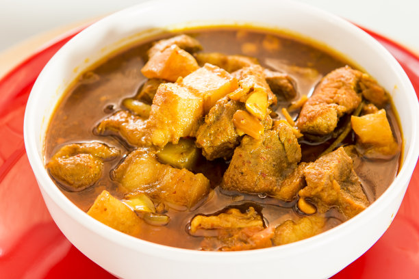 泰国北方猪肉咖喱或杭列咖喱图片下载