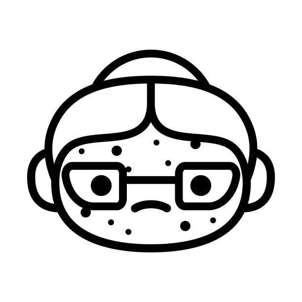 卡通可爱的水痘表情符号图片下载