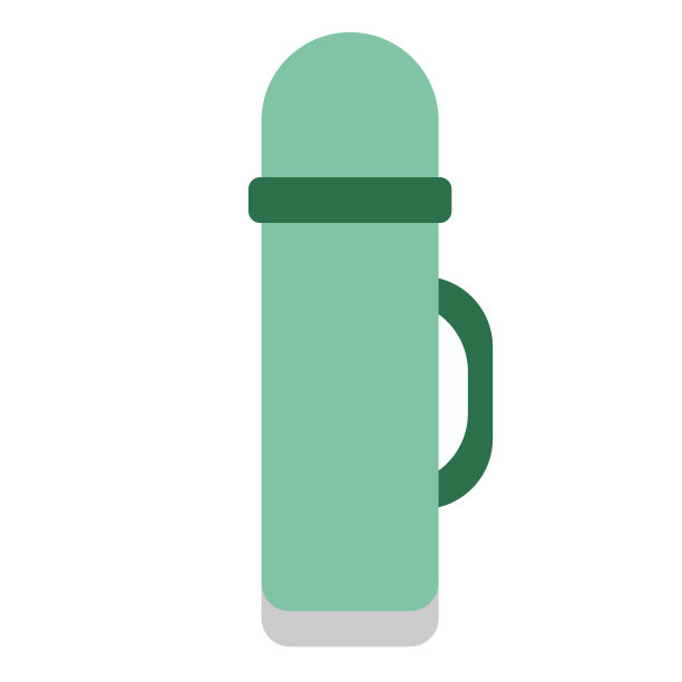 热水瓶平面插图上的白色图片下载