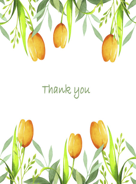 水彩的明信片图片下载