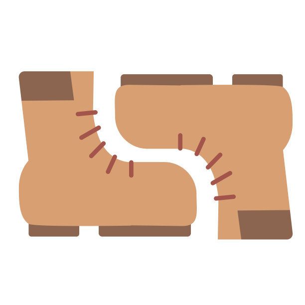 靴子平面插图上的白色图片下载